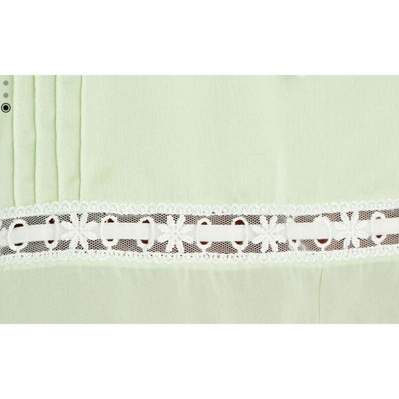 LoveShackFancy Sunny Lace Trimmed Pintucked Camisole light green - Picture 3 of 9